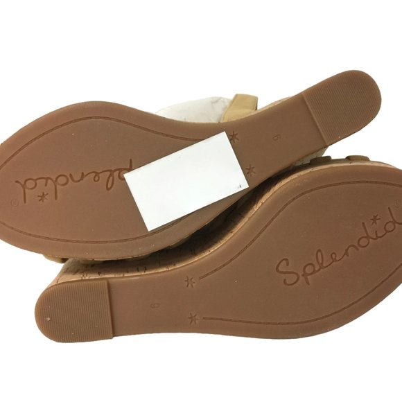 NIB SPLENDID FALLON SUEDE PLATFORM WEDGE SANDALS - Picture 6 of 7